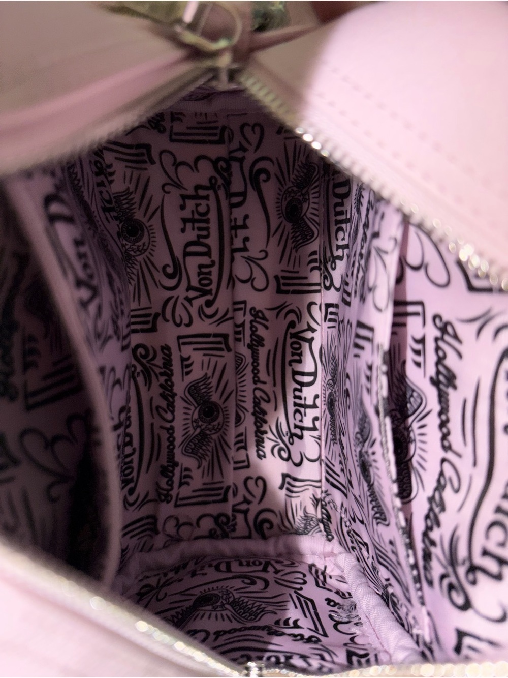 Von Dutch Pink Bowling Bag- Crossbody - Picture 3 of 3